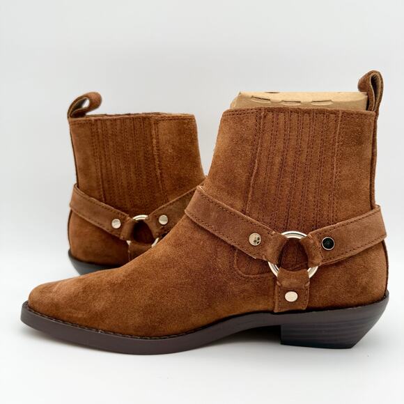 Madewell Womens The Santiago Western Ankle Boot US 6 Brown Suede NIB - Picture 7 of 12